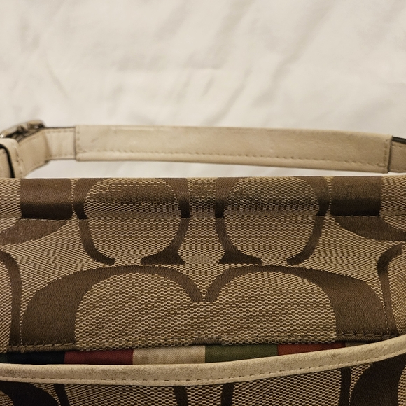 Coach Willis 19034 70th Anniversary Bag Khaki /Leather Crossbody - Picture 12 of 12